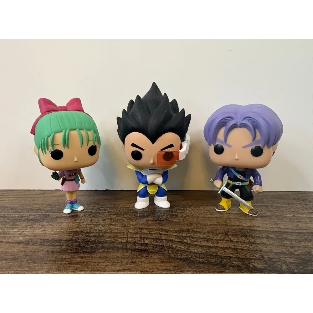 Funko Pop! Dragon Ball Vinyl Figure Lot Bulma Trunks Vegeta